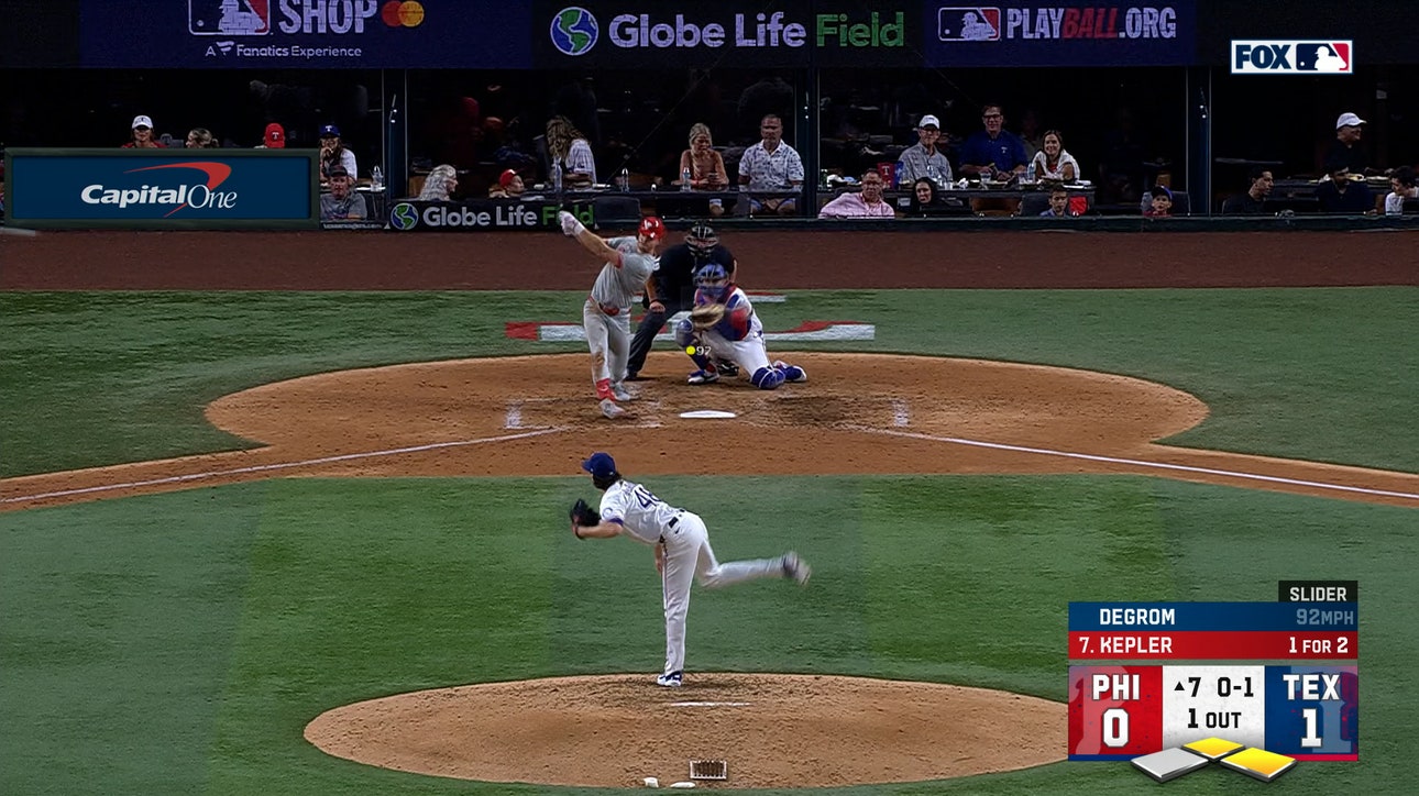 Max Kepler and Bryson Stott hit a pair of base hits to give Phillies a 3-1 lead over Rangers