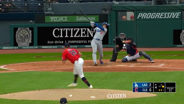 Dodgers' Shohei Ohtani becomes first player this season to 20 homers with two-run dinger vs. Guardians