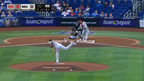 Trea Turner hits a leadoff home run, giving the Phillies an early lead vs. Marlins