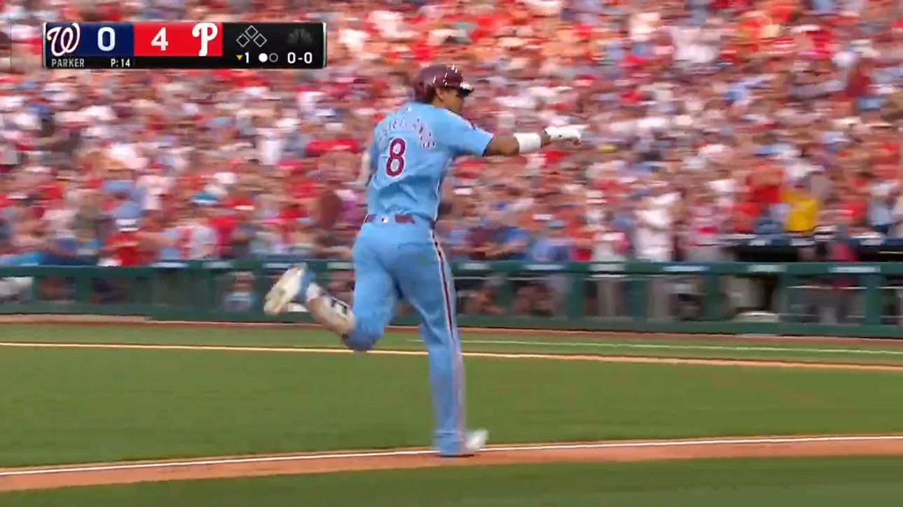 Alec Bohm and Nick Castellanos hit back-to-back home runs to give Phillies an early 4-0 lead over Nationals