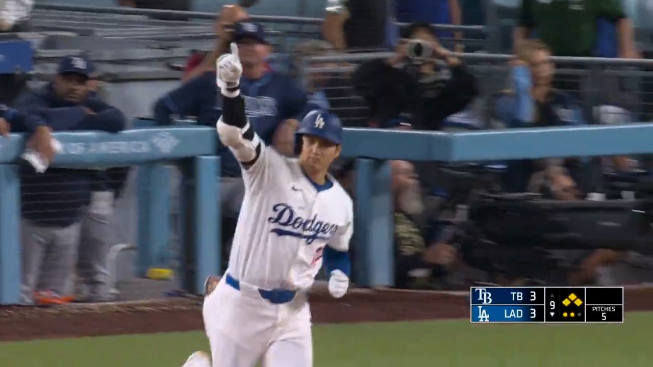 Shohei Ohtani hits walk-off grand slam for his 40th homer of the season, helping Dodgers defeat Rays, 7-3