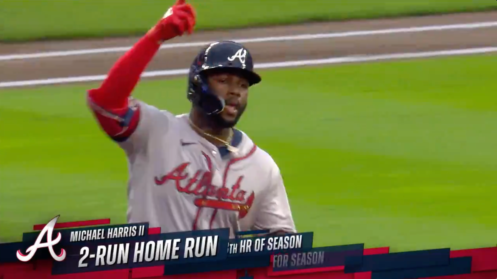 Michael Harris II smashes a two-run home run to give Braves early lead over Twins