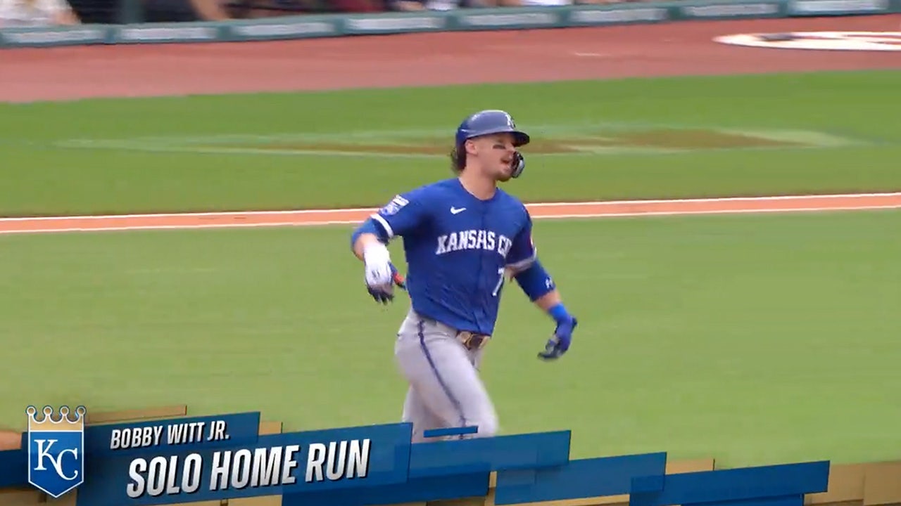 Royals' Bobby Witt Jr. crushes his a solo home run to increase lead vs. Guardians