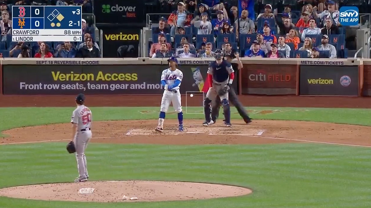 Francisco Lindor smokes a two-run homer, giving Mets an early 2-0 lead over Red Sox