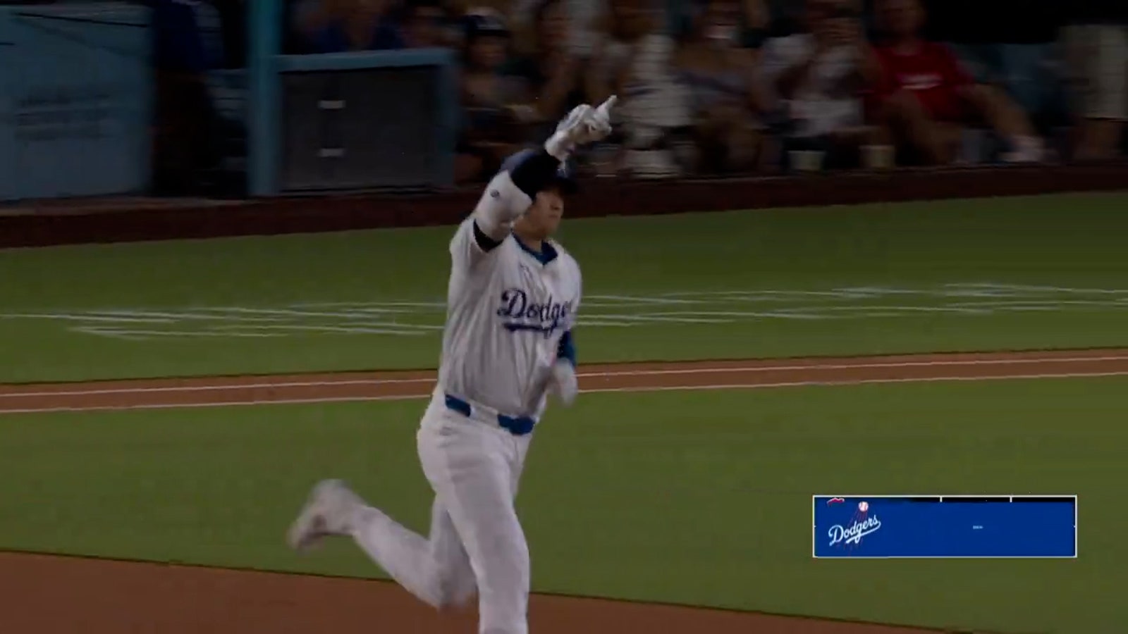 Shohei Ohtani hits his 45th home run of the season against the Guardians 