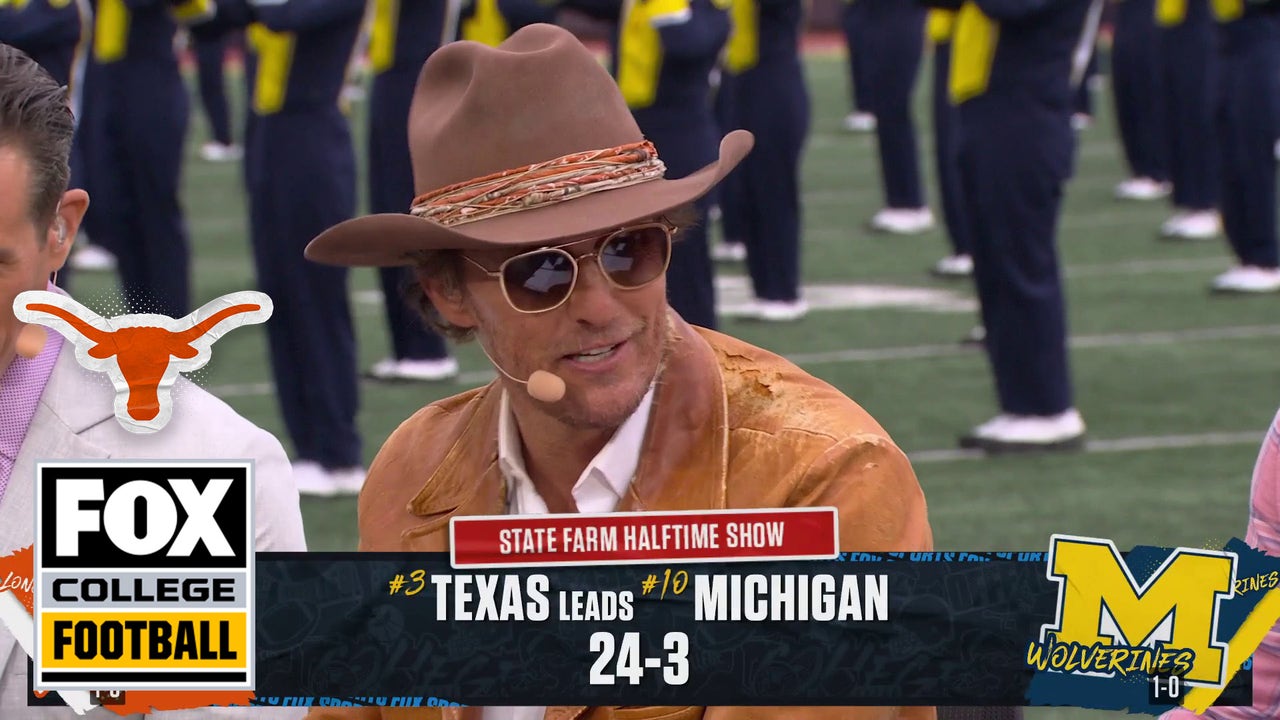 Matthew McConaughey breaks down Texas' first half domination over Wolverines | Big Noon Kickoff