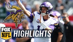 QB Sam Darnold throws for 2 TDs and 200+ yards against the Giants, elevating the Vikings to a Week 1 victory | NFL on FOX