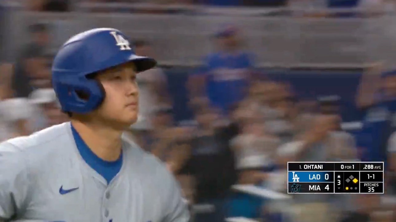 Dodgers' Shohei Ohtani launches 48th home run of the season, a two-run homer vs. Marlins