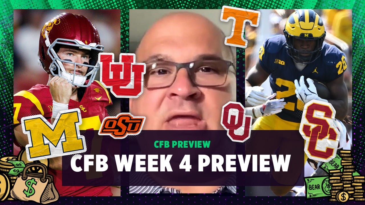 CFB Week 4 Preview: Tennessee at Oklahoma, USC at Michigan, Utah at Oklahoma Sta