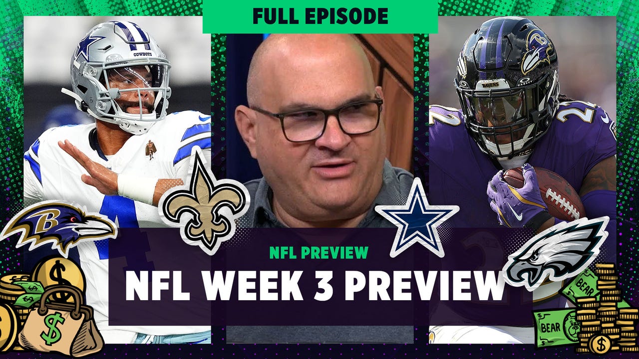 NFL Week 3 Preview: Cowboys vs Ravens, Eagles vs Saints & Offensive Player of th