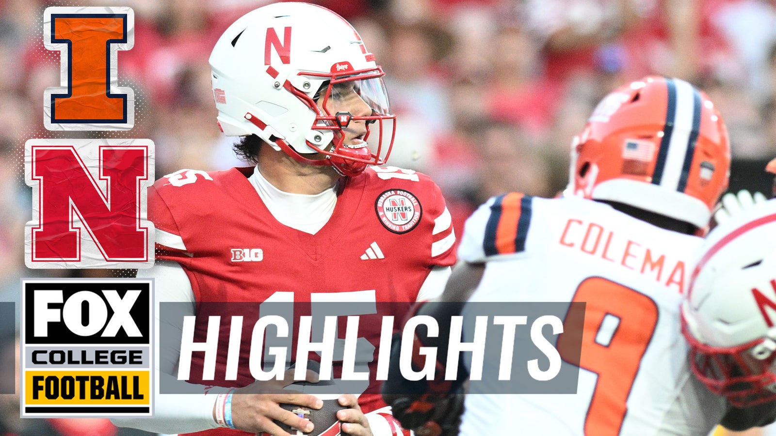 Highlights: No. 24 Illinois Fighting Illini vs. No. 22 Nebraska Cornhuskers