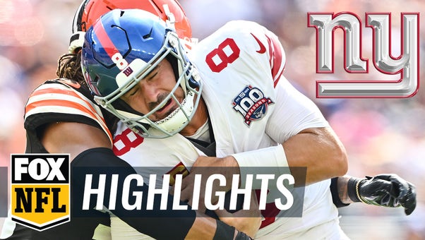 Giants' 339 yards of total offense overwhelms Browns' defense in 21-15 victory | NFL On FOX