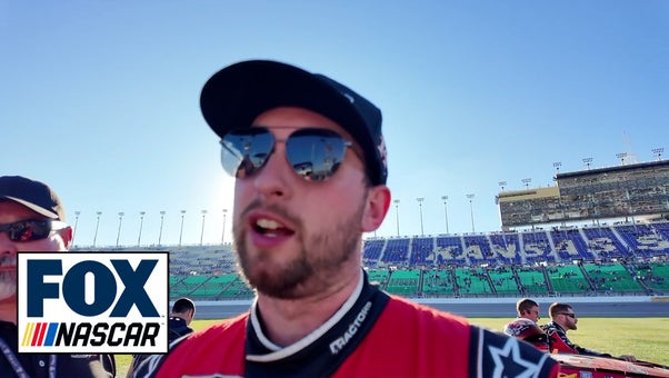 Chase Briscoe on Kyle Busch spinning out at Kansas | NASCAR on FOX