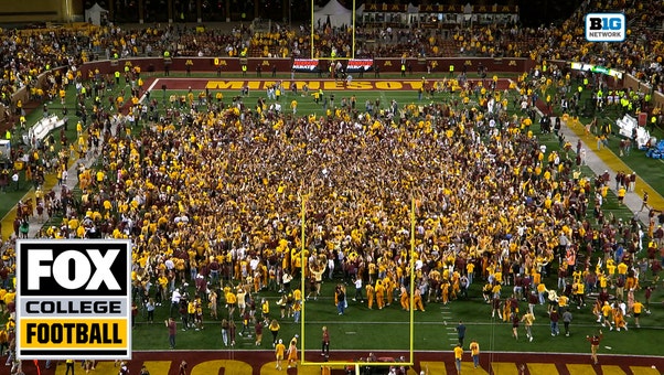 Minnesota UPSETS No. 11 USC, crowd storms field | FOX College Football