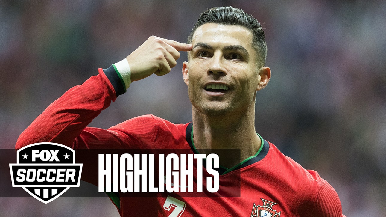 Portugal's Cristiano Ronaldo scores in first half vs. Poland | UEFA Nations League