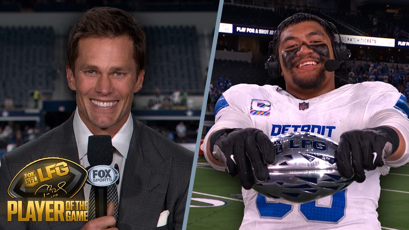 Tom Brady's LFG Player of the Game for Week 6: Lions OL Penei