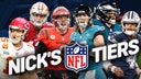 Jets' Rodgers & Adams too low? Ravens top-tier contender in Nick's Tiers for WK 7 | First Things First