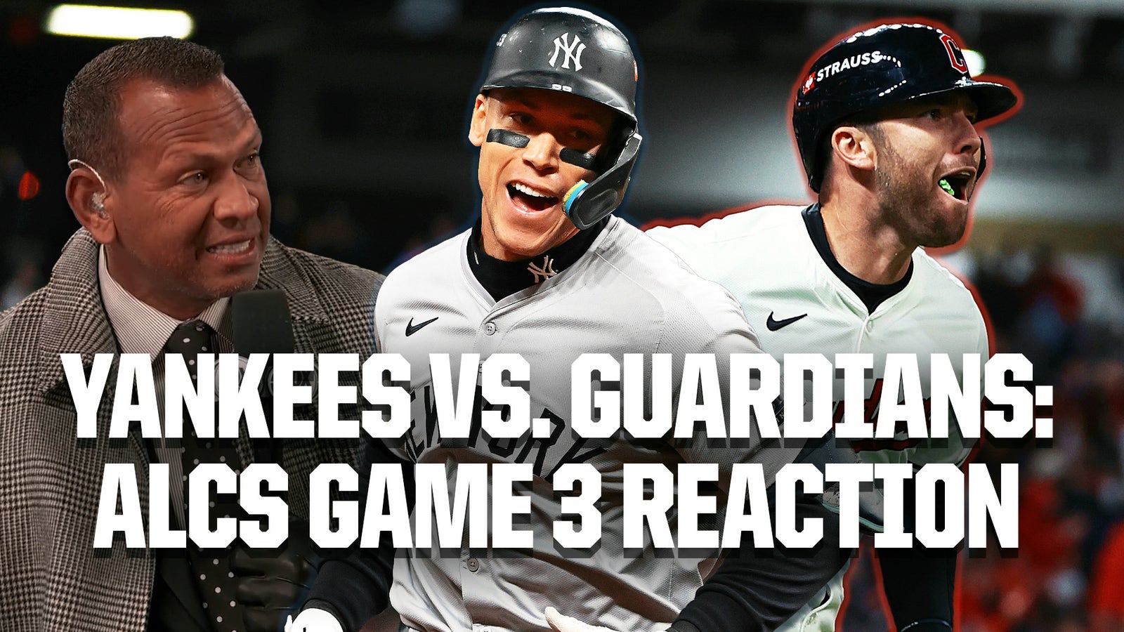 Yankees vs. Guardians ALC Game 3: Alex Rodriguez, Derek Jeter, Daivd Oritz react to Cleveland's win