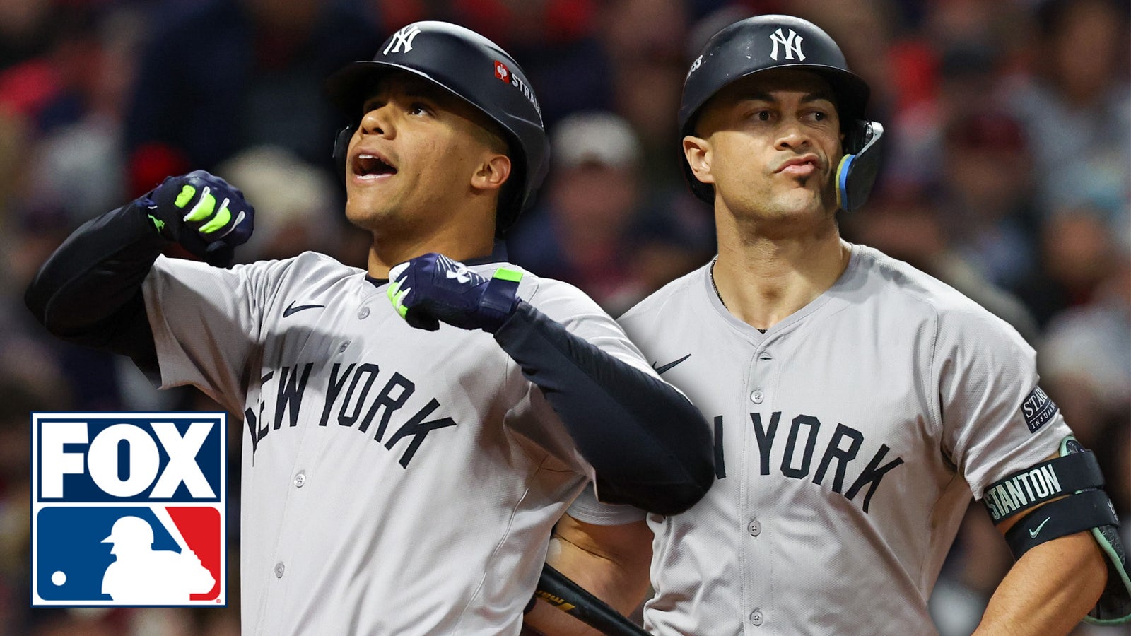 Juan Soto and Giancarlo Stanton both hit home runs in the Yankees' win over the Guardians in ALCS Game 4