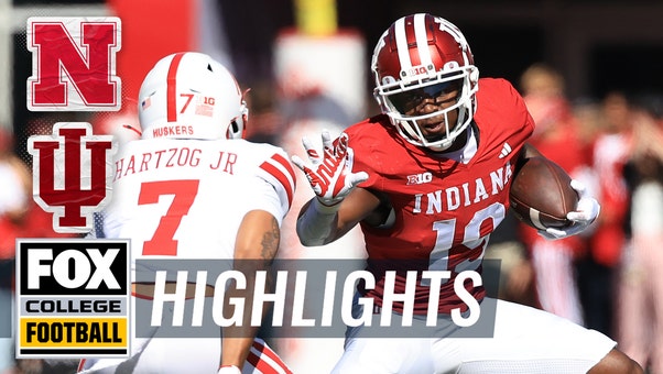 Nebraska Cornhuskers vs. No. 16 Indiana Hoosiers Highlights | FOX College Football