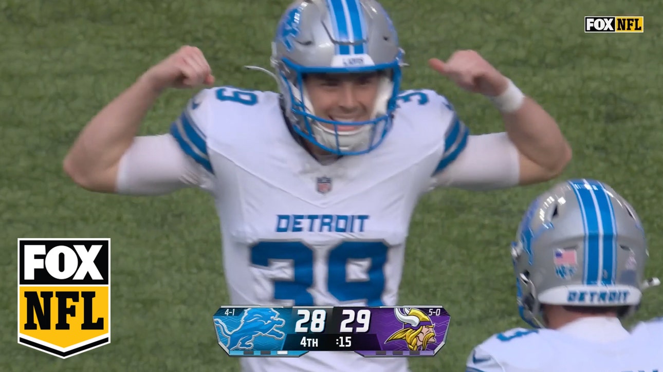 Lions' Jake Bates makes a 44-YARD GAME-WINNING FG against Vikings | NFL Highlights