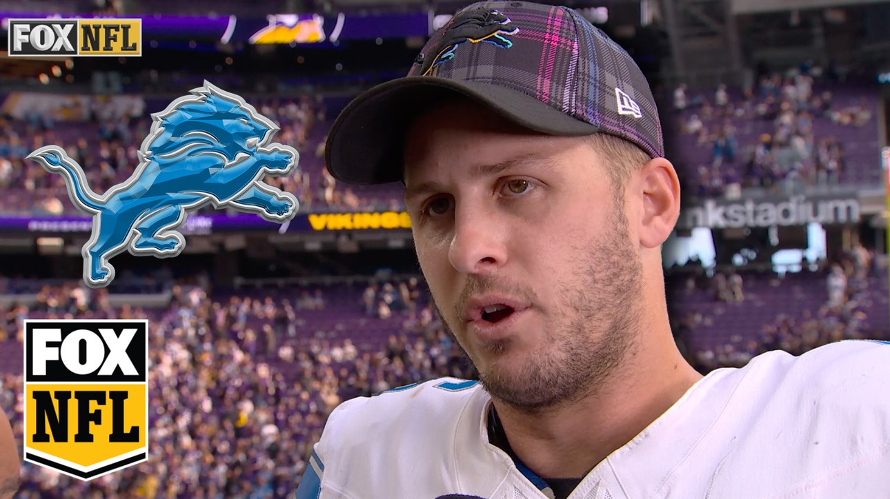 Jared Goff on Lions' tough win over Vikings: 'It was a little chess game going on' | NFL on FOX