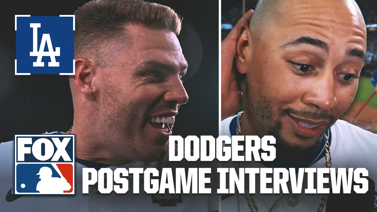 Yankees vs. Dodgers World Series: Freddie Freeman, Mookie Betts & Dave Roberts postgame interviews