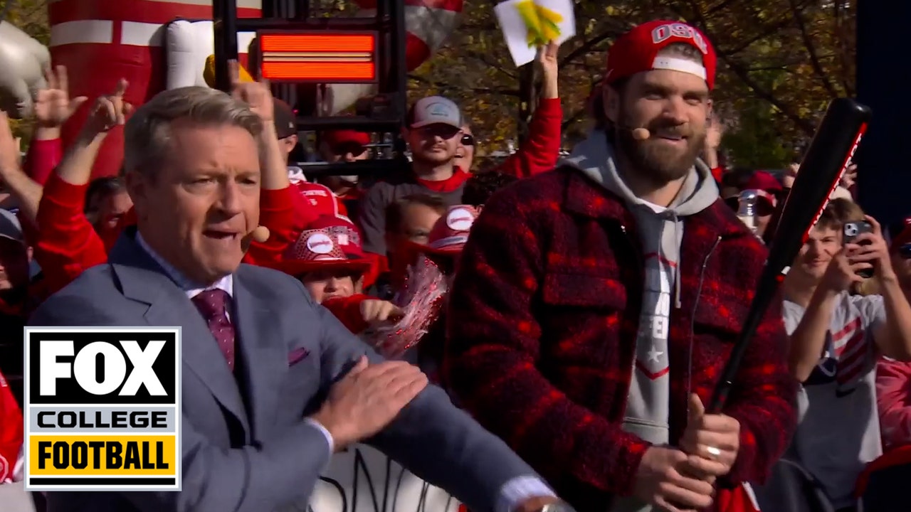 Phillies' Bryce Harper talks Ohio State, World Series and more! | Big Noon Kickoff