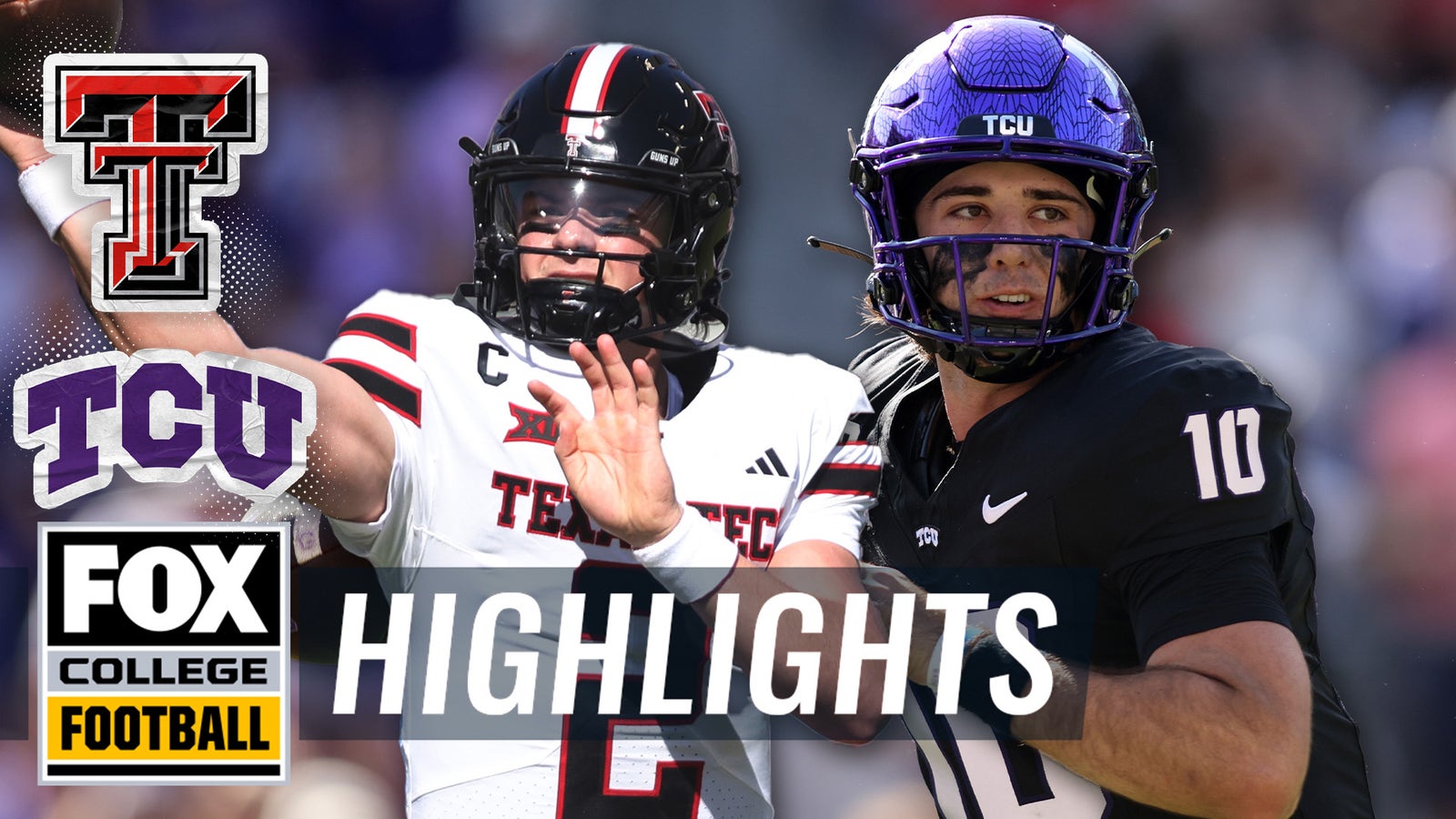 Texas Tech Red Raiders vs. TCU Horned Frogs Highlights | FOX College Football