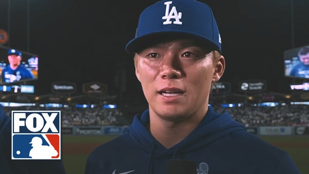 Yoshinobu Yamamoto speaks on Dodgers' Game 2 win over Yankees | MLB on FOX