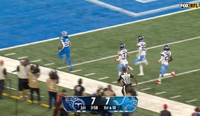 Jahmyr Gibbs rips off AMAZING 70-YARD TD to give Lions a 14-7 lead over Titans | NFL Highlight