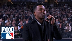 Leslie Odom Jr. performs the National Anthem ahead of Dodgers vs. Yankees Game 3 | MLB on FOX