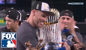 Los Angeles Dodgers' World Series Trophy ceremony, Freddie Freeman wins MVP | MLB on FOX