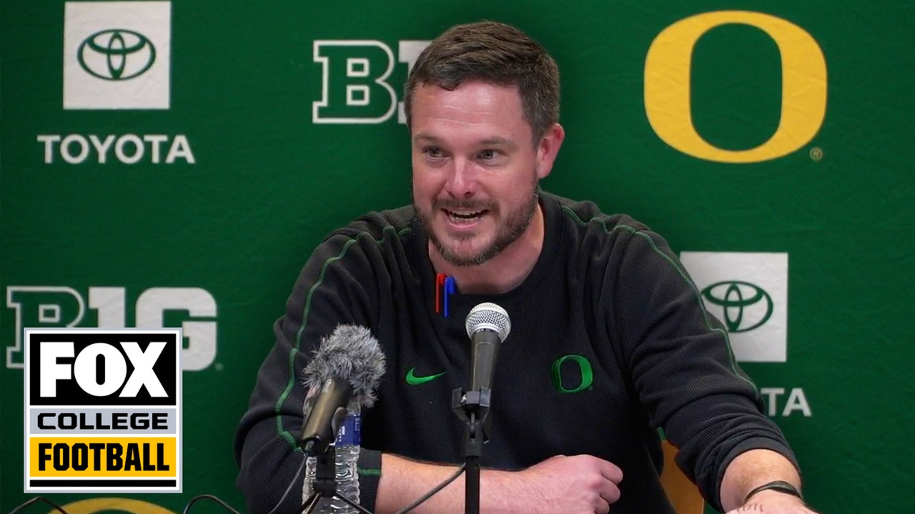 Postgame Interview: Dan Lanning on Oregon’s win over Michigan in Week 10 | CFB on FOX