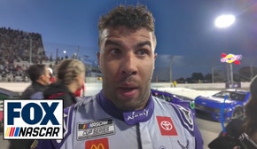 Bubba Wallace speaks on his car at the end of Sunday's race at Martinsville | NASCAR on FOX