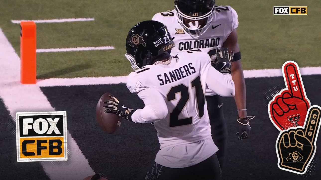 Shilo Sanders hits the Deion Shuffle after scoring a touchdown vs. Texas Tech | CFB on FOX