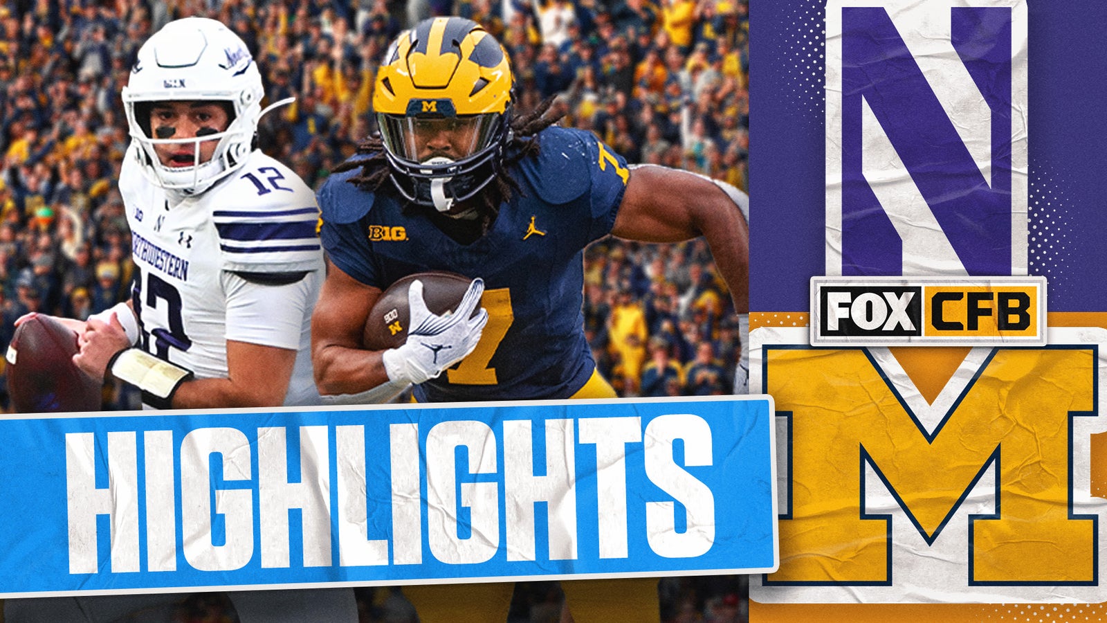 Northwestern Wildcats vs. Michigan Wolverines Highlights | FOX College Football