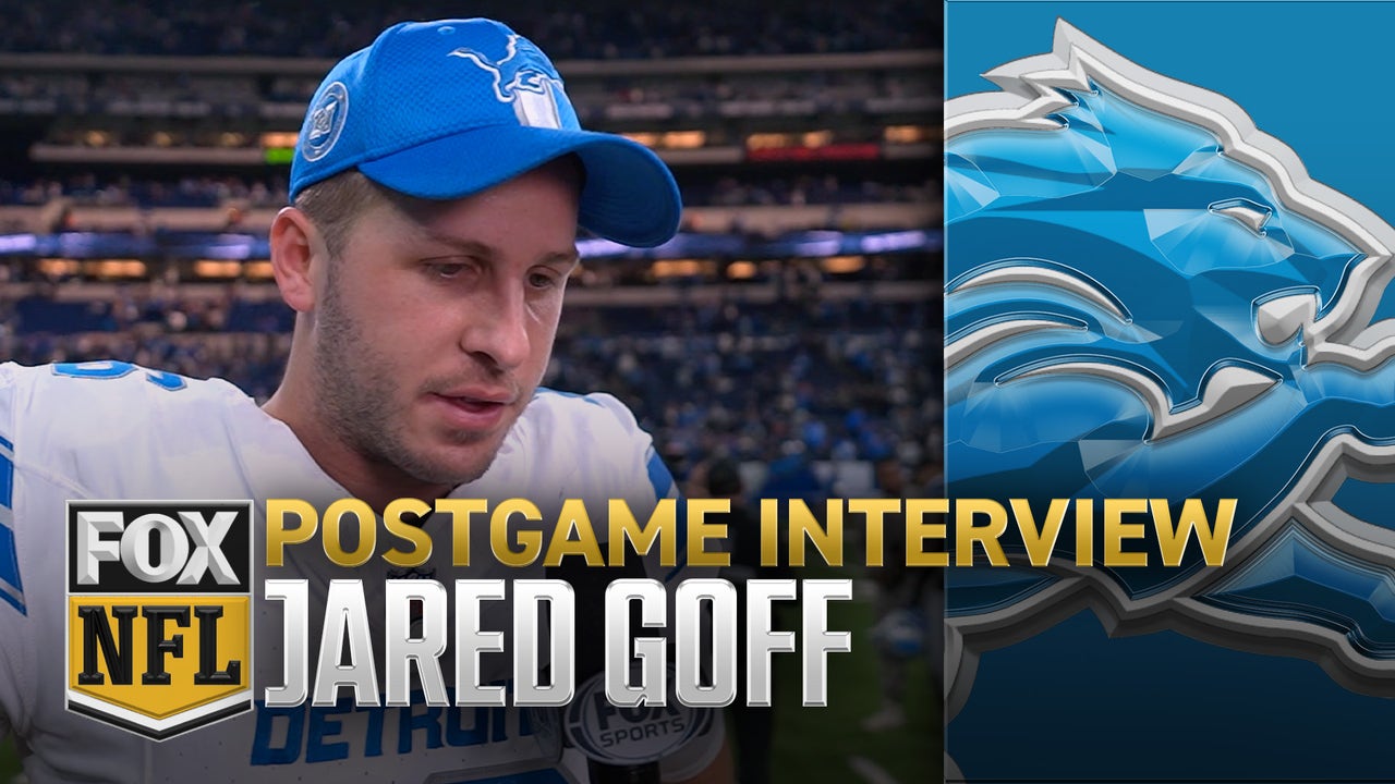 Jared Goff after the Lions' dominant 24-6 win over Colts: 'Our Defense held us up'  | NFL on FOX