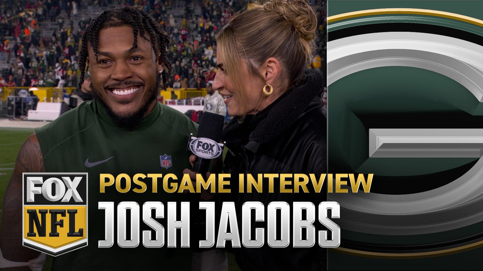 hmud5dt89j4tg27b Josh Jacobs of the Packers talks about the three touchdowns scored against the 49ers –
