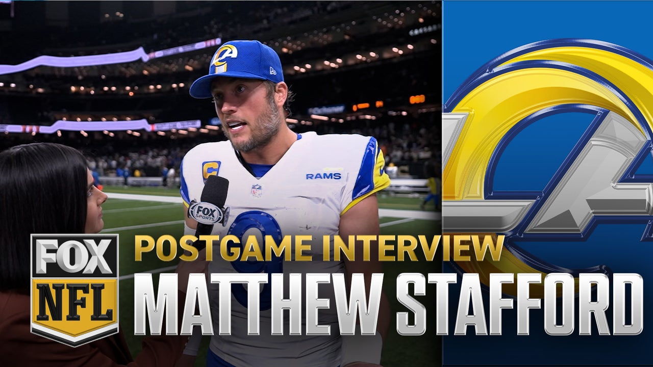 Matthew Stafford on Rams' 21-14 win over Saints | NFL on FOX