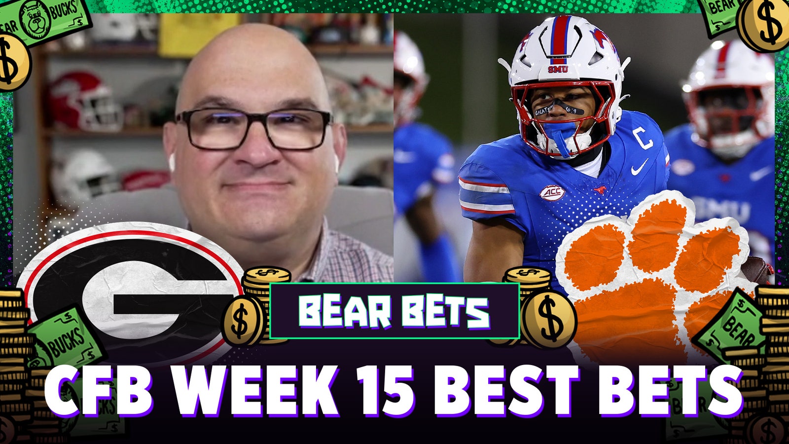 CFB Week 15 Best Bets: Georgia vs. Texas, Clemson vs. SMU | Bear Bets