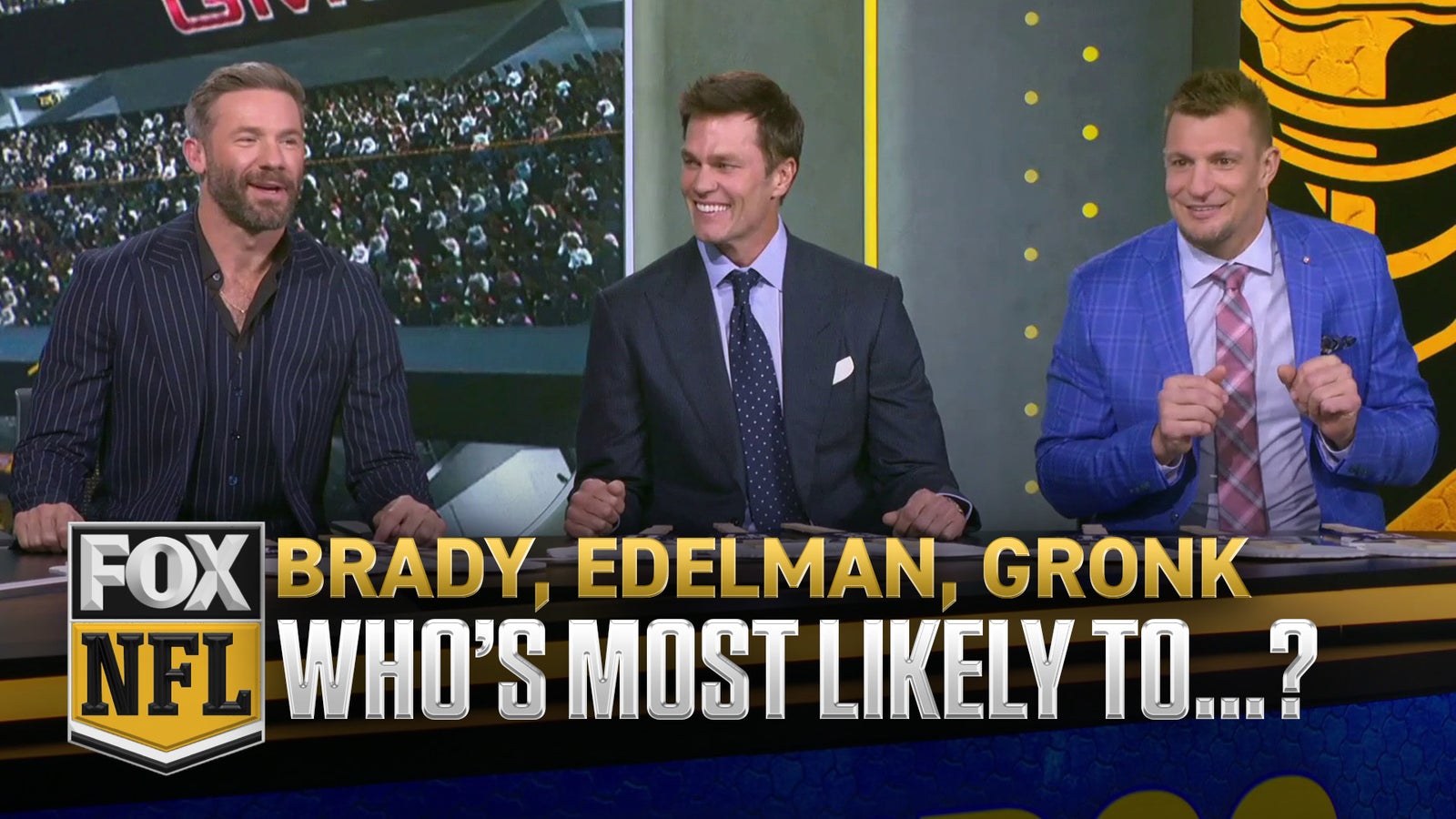 Tom Brady reunites with Gronk & Edelman