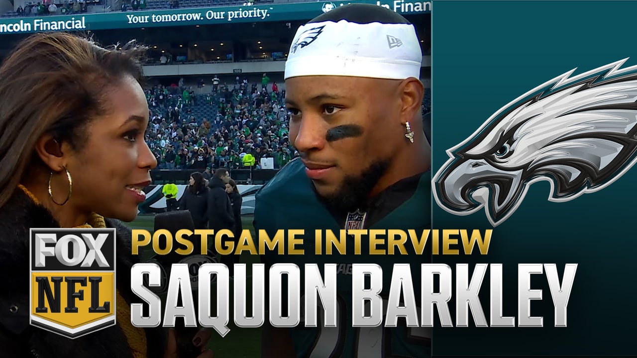 Saquon Barkley on obtaining Eagles' single-season rushing record – 'It means a lot' | NFL on FOX