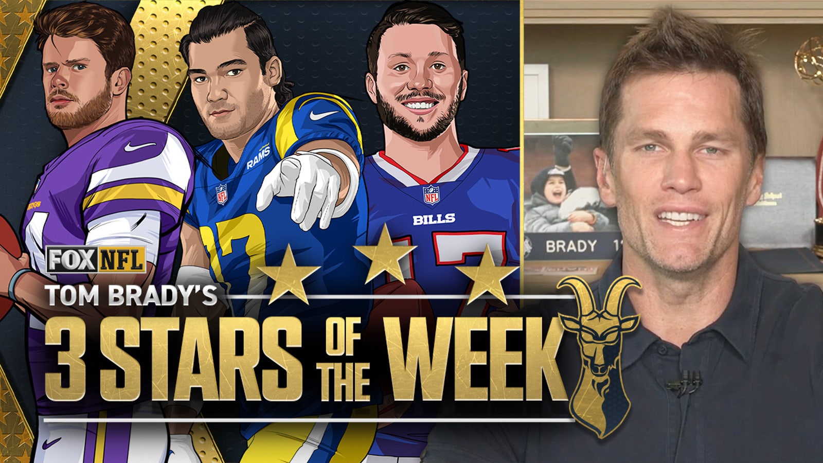 Tom Brady's 3 Stars of Week 14: Sam Darnold, Puka Nacua, Josh Allen | DIGITAL EXCLUSIVE