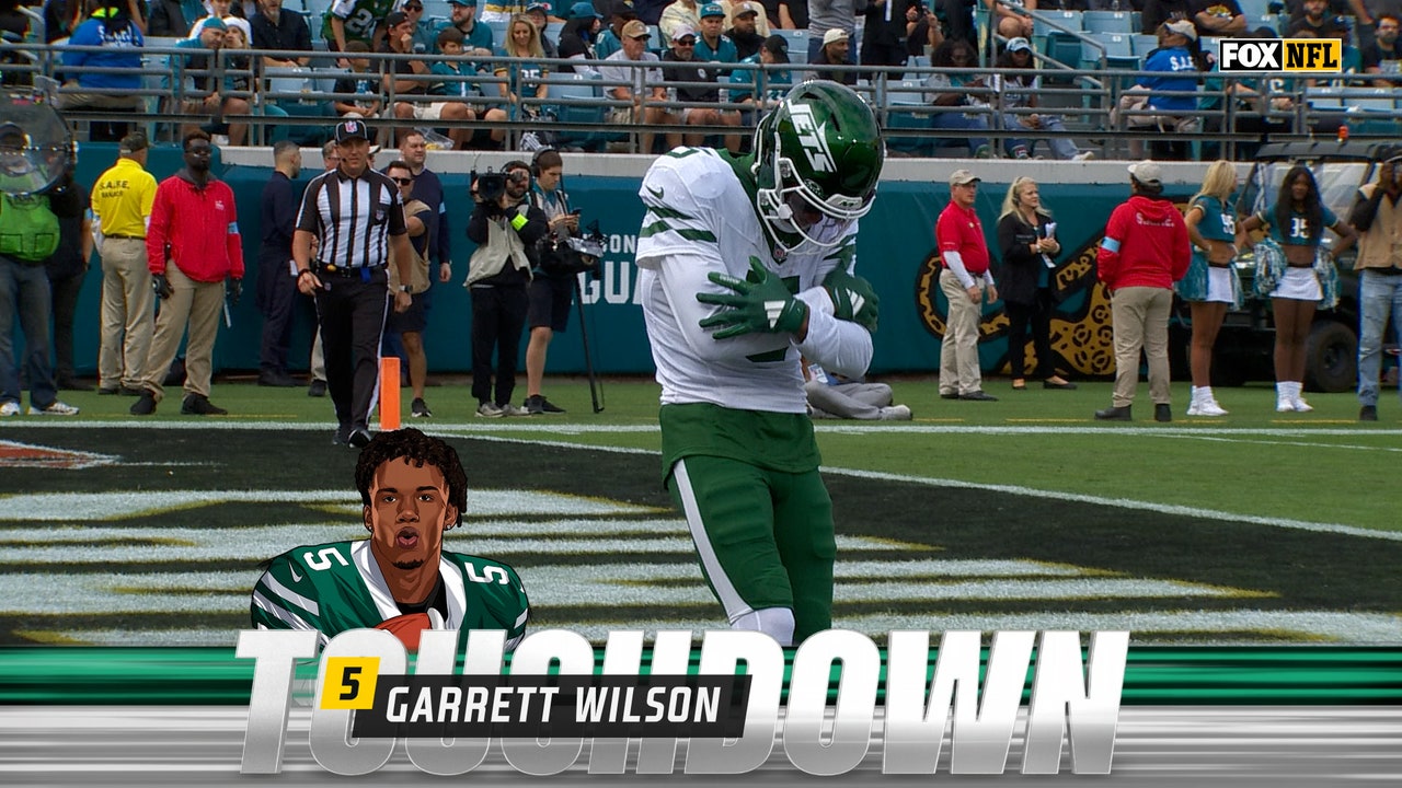 Aaron Rodgers finds Garrett Wilson for a 22-yard touchdown to help Jets even score against Jaguars