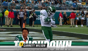 Aaron Rodgers finds Garrett Wilson for a 22-yard touchdown to help Jets even score against Jaguars