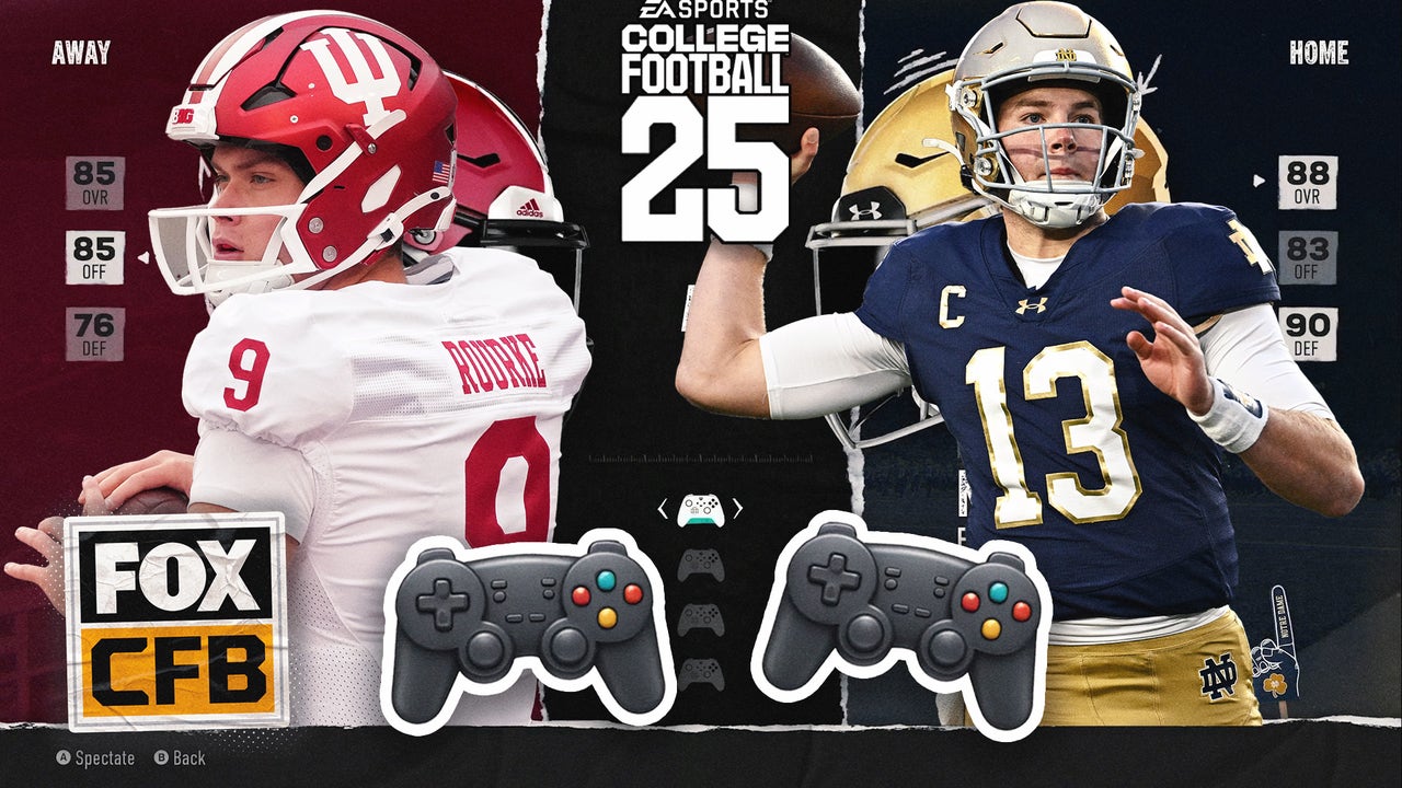 Indiana Hoosiers vs. Notre Dame Fighting Irish | 2024 CFP | College Football 25 Simulation