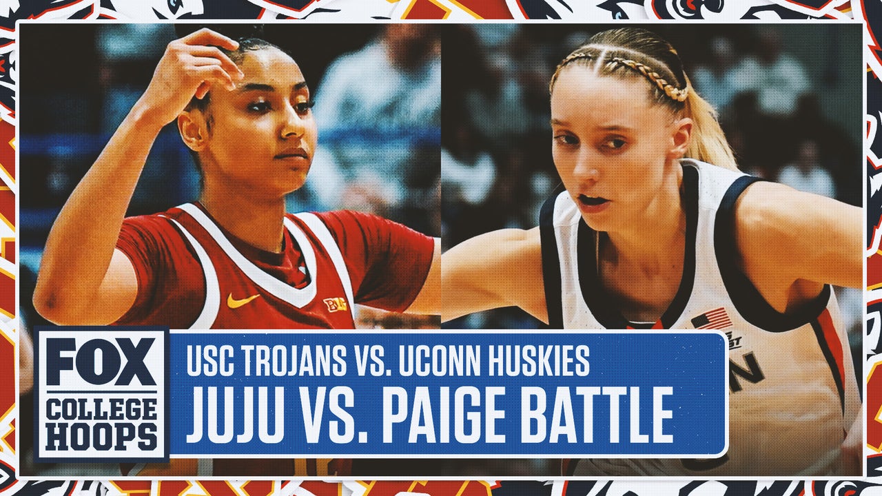 Juju Watkins vs. Paige Bueckers Duel | No. 7 USC vs. No. 4 UConn Highlights | FOX College Hoops