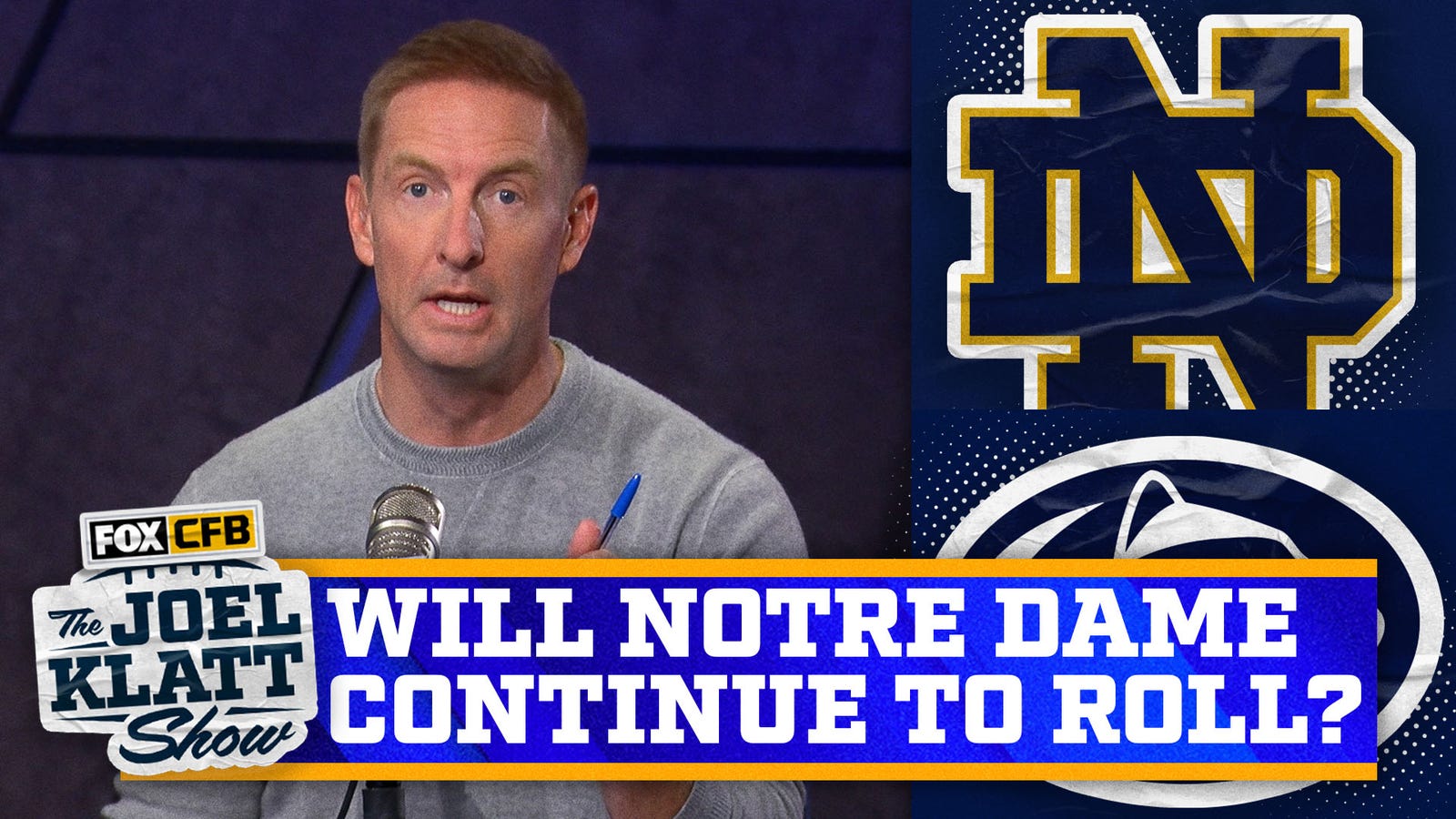 Bisakah Notre Dame memperlambat permainan Penn State? | Pertunjukan Joel Klatt