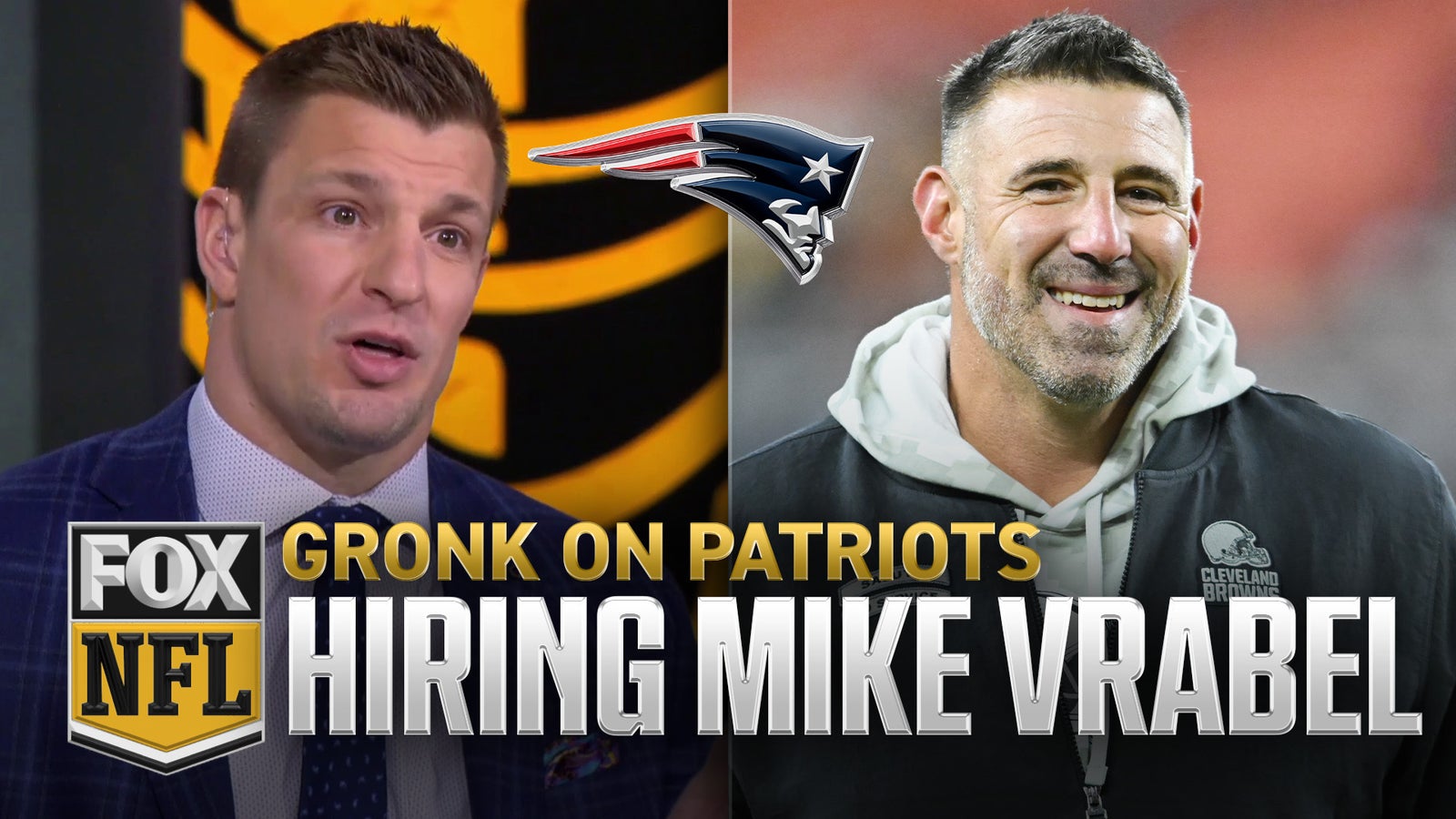 Rob Gronkowski reacts to Patriots hiring Mike Vrabel as head coach | NFL on FOX